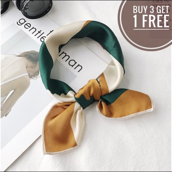 Accessories - Boho Beach Holiday Cozy Silky Square Scarf Wrap